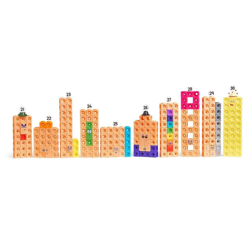 Learning Resources Mathlink Cubes Numberblocks 21-30 Activity Set